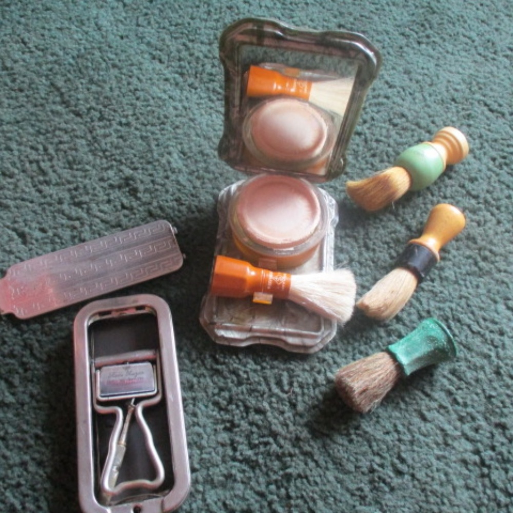Lot vintage men's shaving razors Wet Shavers 50s